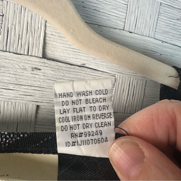 Java black & silver glittery layered blouse ruffle, sheer cuff evening plus size - Picture 8 of 13